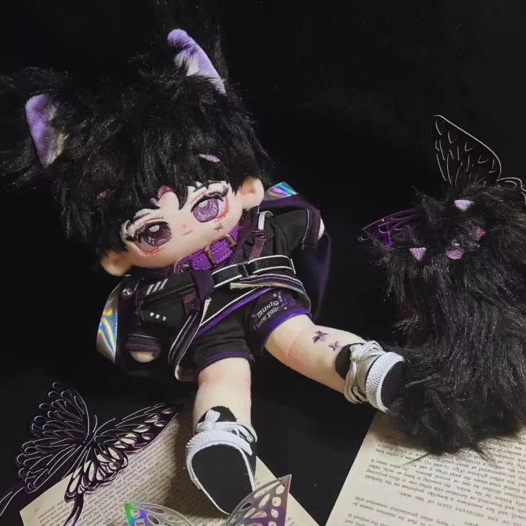 25 ซม.อย่างเป็นทางการน่ารักขายาวหูแมวชุดผ้าฝ้ายตุ๊กตา Plushie รูปตุ๊กตา Plush ของเล่นคอสเพลย์คริสต์มาสของขวัญ