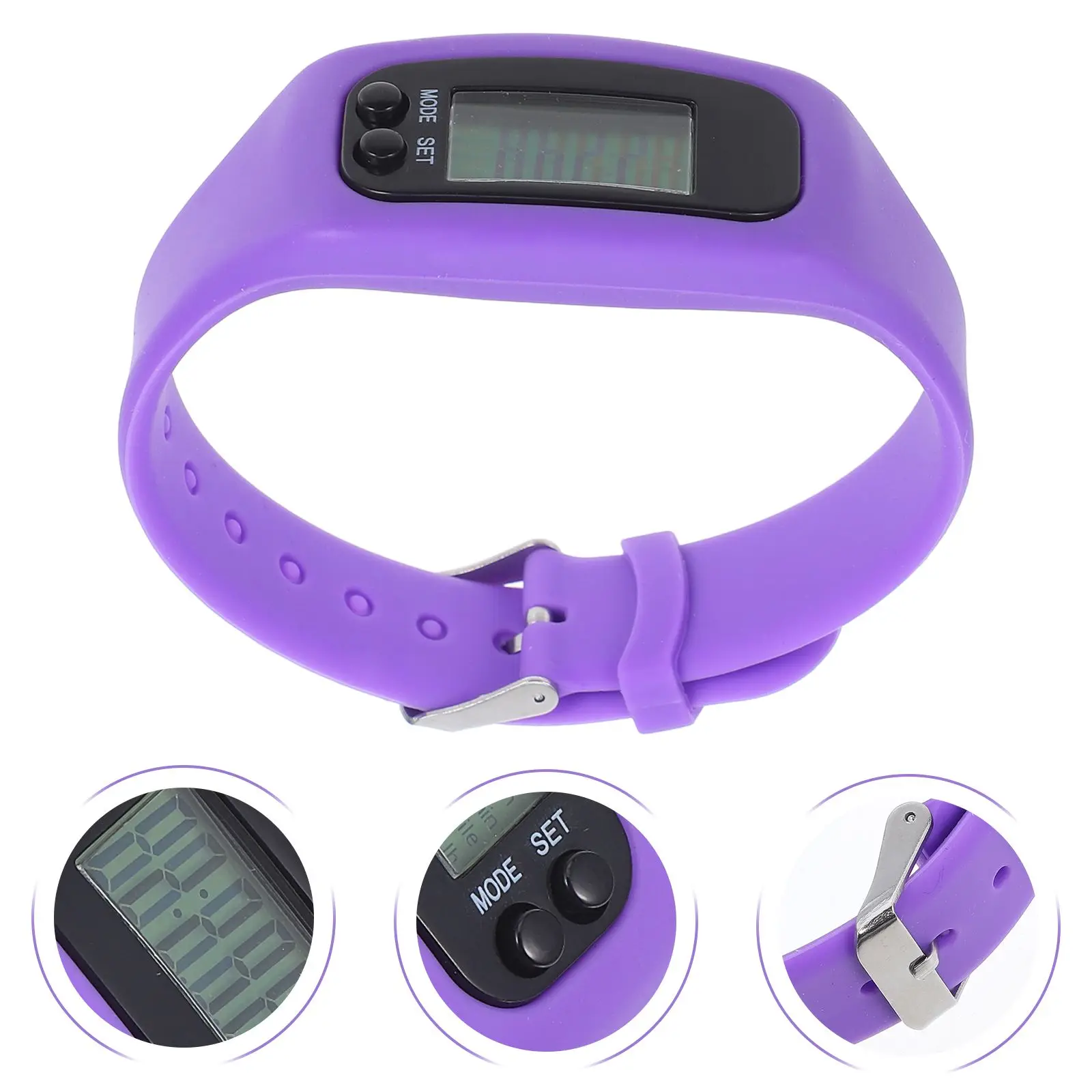 Pedometer Watch Bracelet Waterproof Time Calories Sports Watch Monitor Mileage Display Stopwatch For Fitness