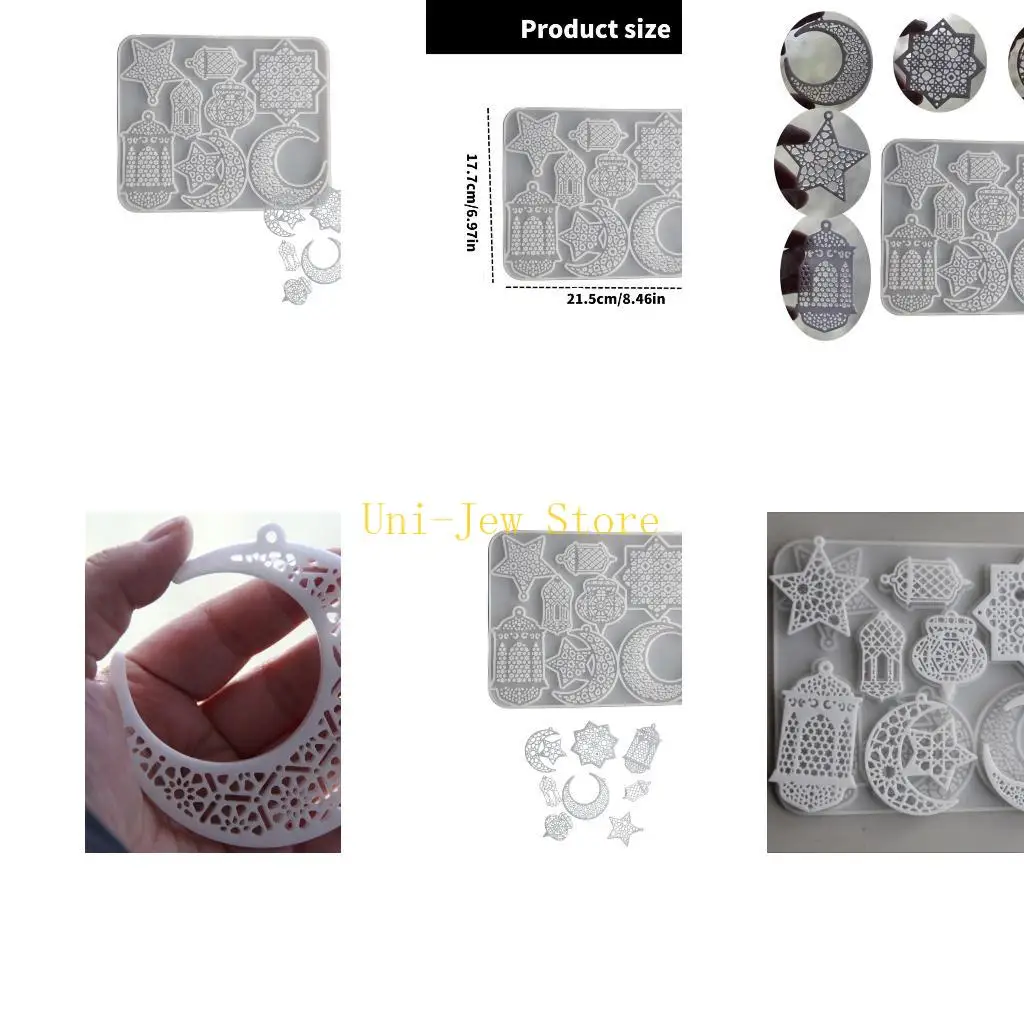 

Многофункциональная силиконовая форма, 40 ГБ, форма для праздничного украшения для брелоков с луной и звездой для создателей и