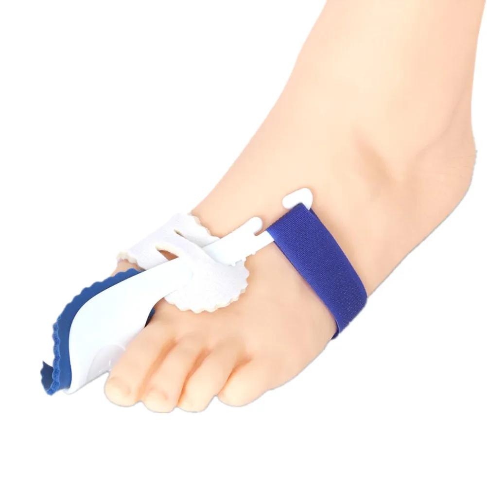 

Big Toe Bunion Corrector Hallux Valgus Splint 13 18cm One Size Night Resting Medical PE Blue White Bone Pad Foot Arch Support