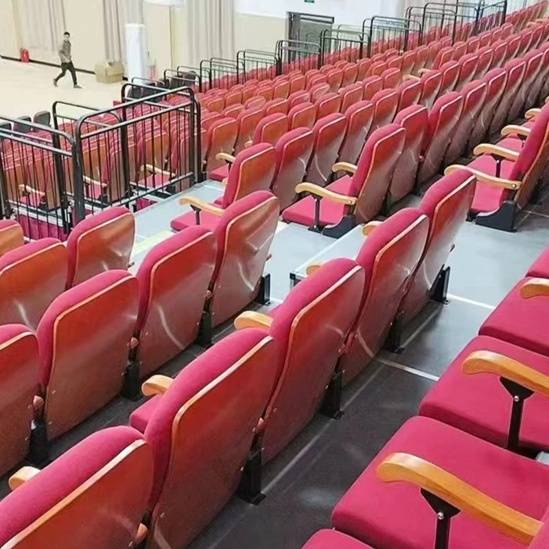 Directe verkoop in de fabriek van elektrische uittrekbare stoelen voor auditoriums, sportarenas, grootstandaards, theaters en theaters