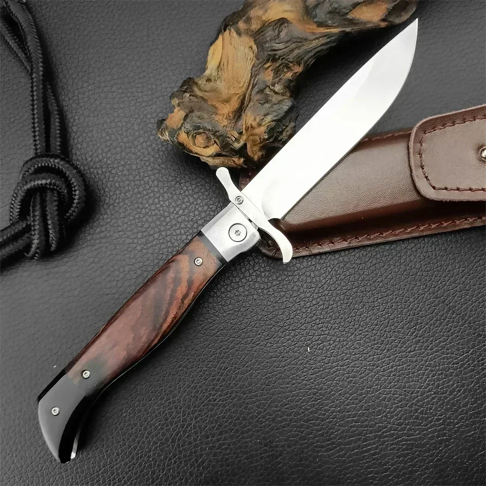 

Russian Finka NKVD Military Pocket Folding Knife Sharp Stainless Steel Blade Wood Handle Outdoor Hunting Survival Camping Knives