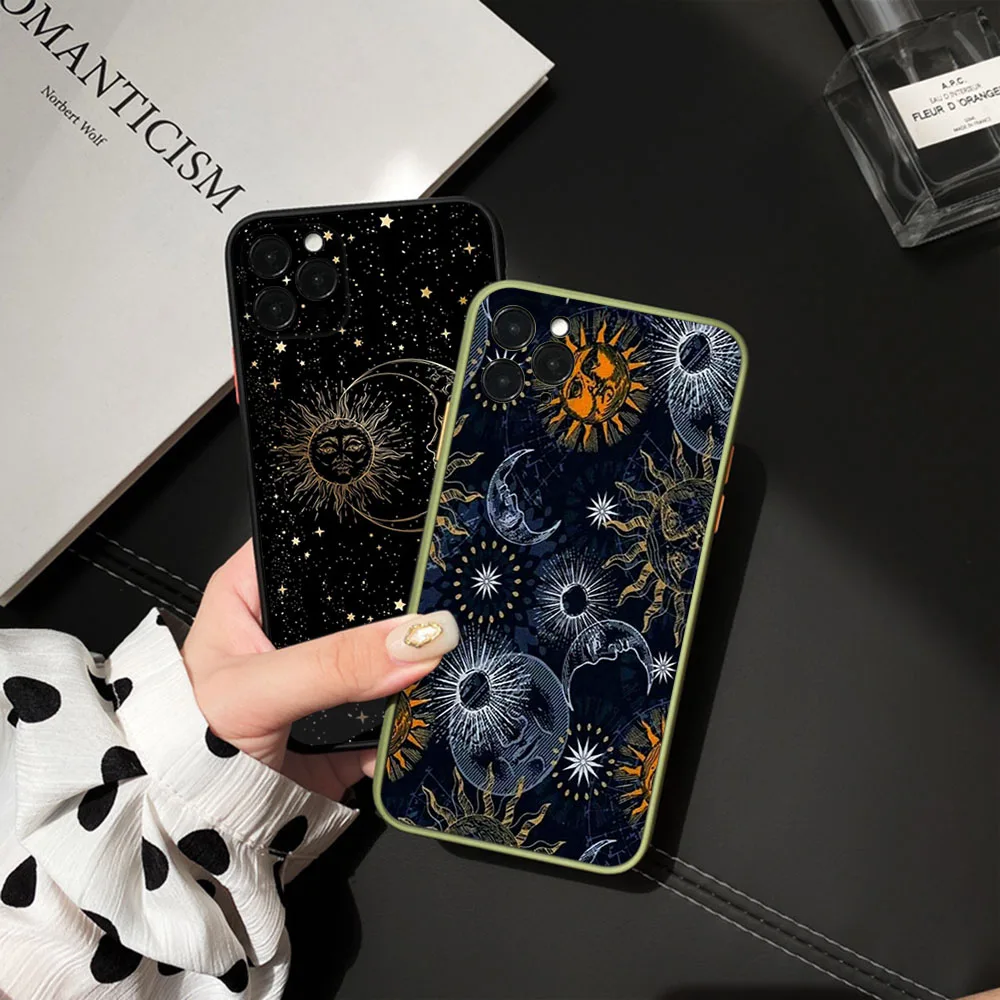 Matte Phone Case for iphone 14 15 Pro XS Max 13 8 7 6s Plus 11 Mini XR X SE 12 Zodiac Taurus Leo Translucent Cases Funda Shell