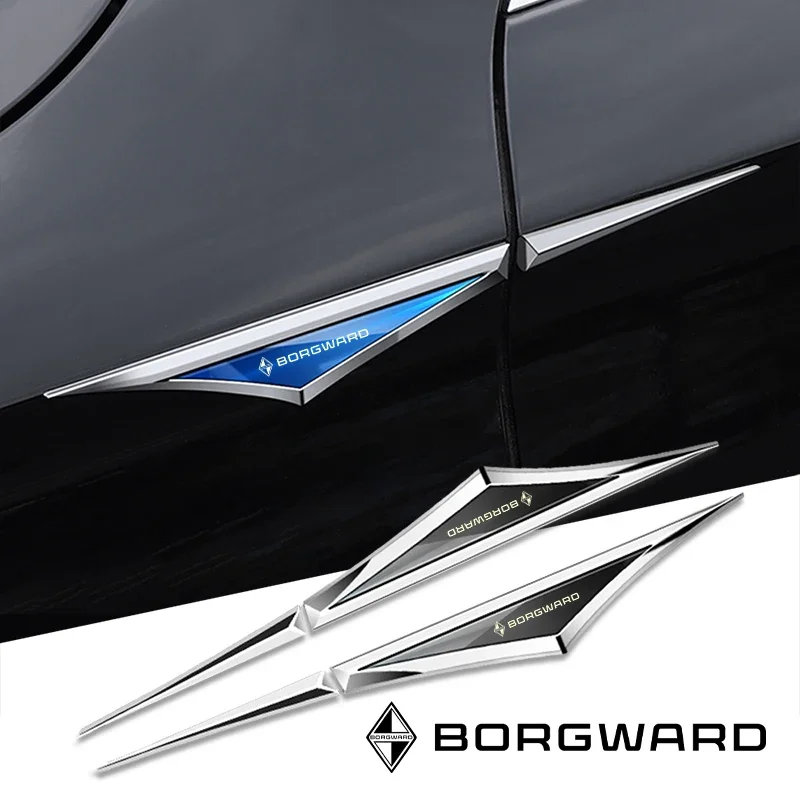 Pegatinas de aleación 3d para coche, accesorios para borgward bx3, bx5, bx6, bx7, 2 piezas