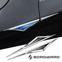 2pcs 3d alloy car stickers car accsesories accessory for borgward bx3 bx5 bx6 bx7