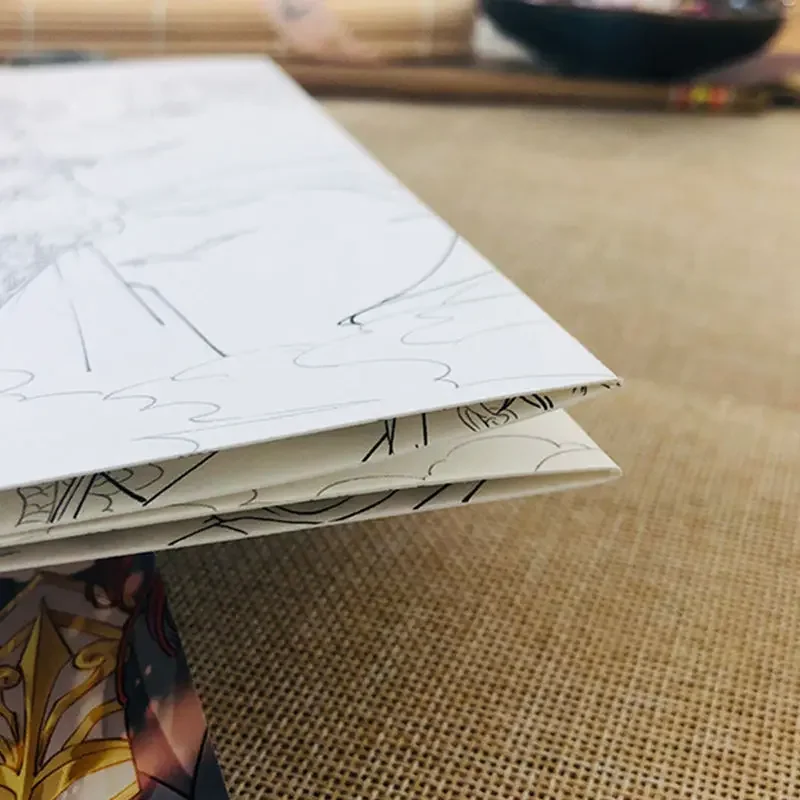 The Legend of Deification Beautiful Ancient Style Coloring Book Book Mythical Figure Line Drawing Technique Book