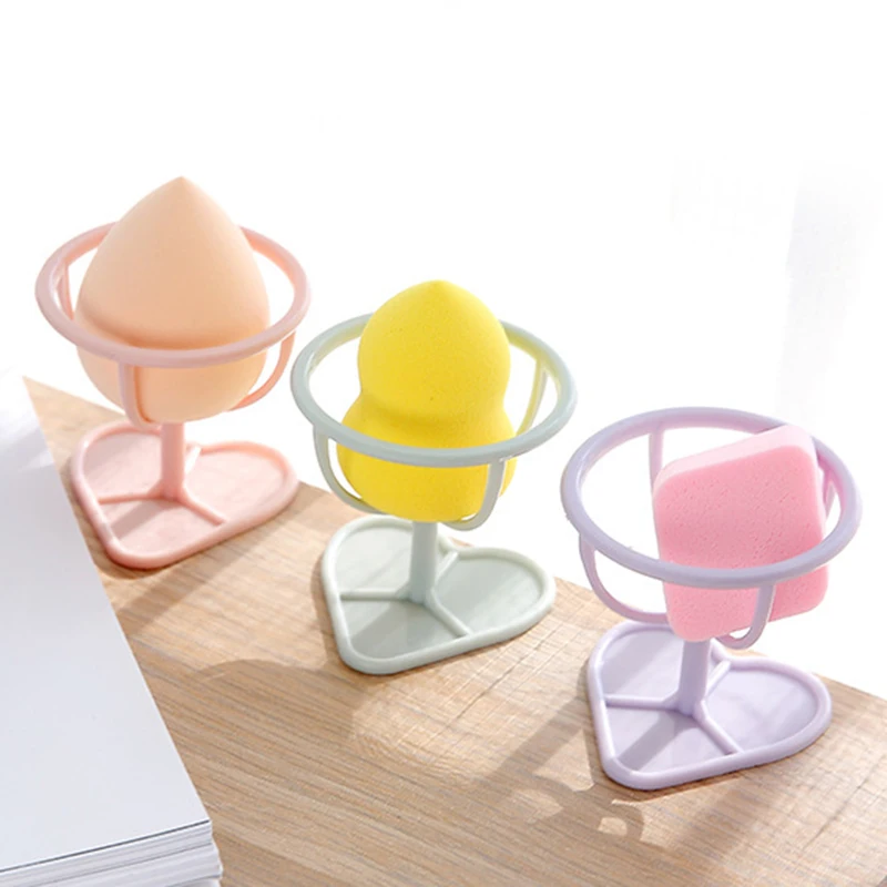 Make Up Puff Shelf Puff Storage Rack Sponge Drying Stand Holder Drying Rack Heart-shaped Base Makeup Egg Bracket Puff Bracket