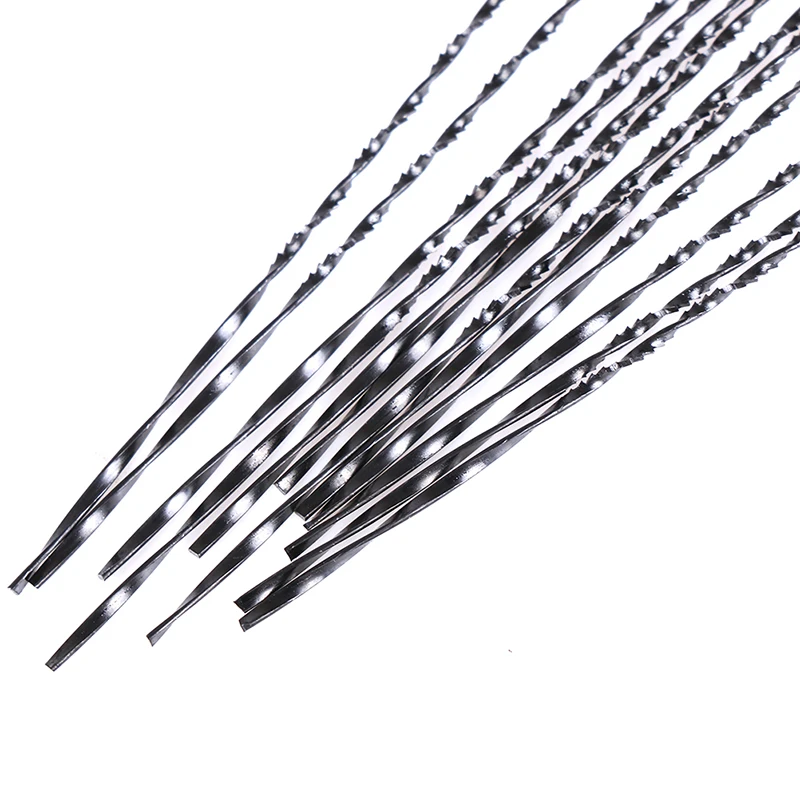 Lame de Scie à Fil Diamanté, Coupe-Bijoux, Métal, Bois, Scie Jigsaw, Outil de Bricolage, Coupe Incurvée, Dessin, 12 Pièces/Lot