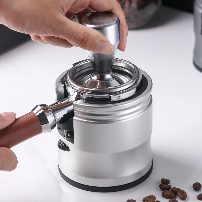 

Portafilter Holder Tamper Stand Aluminium Alloy Height-Adjustable Organizer for 51mm 53mm 58mm Coffee Accessories Barista Tools