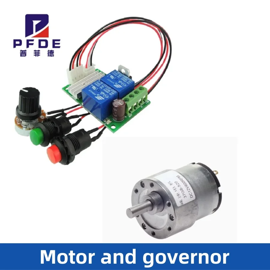 JGB37-520 Miniature High Torque Metal Gear Reducer Motor 6V/12V/24V 7RPM~960RPM Micro Speed Adjustable Forward And Reverse set