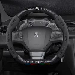 Car Steering Wheel Cover For Peugeot 106 107 108 206 207 208 301 307 308 406 407 408 508 607 2008 3008 4008 5008 GT RCZ Rifter