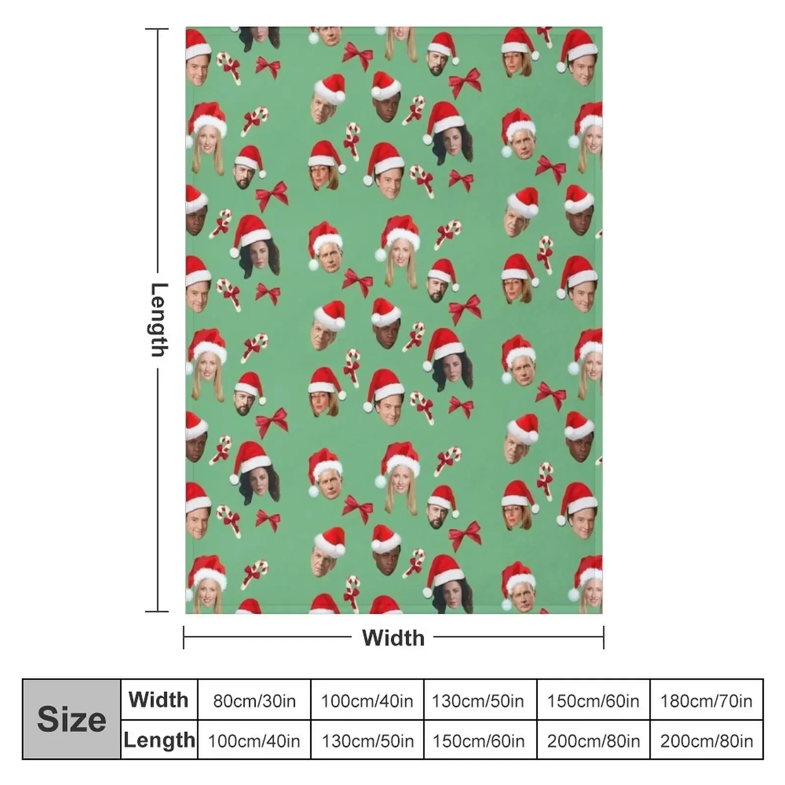 West wing christmas pattern Throw Blanket Thin Sofa Throw Blankets For Baby Blankets