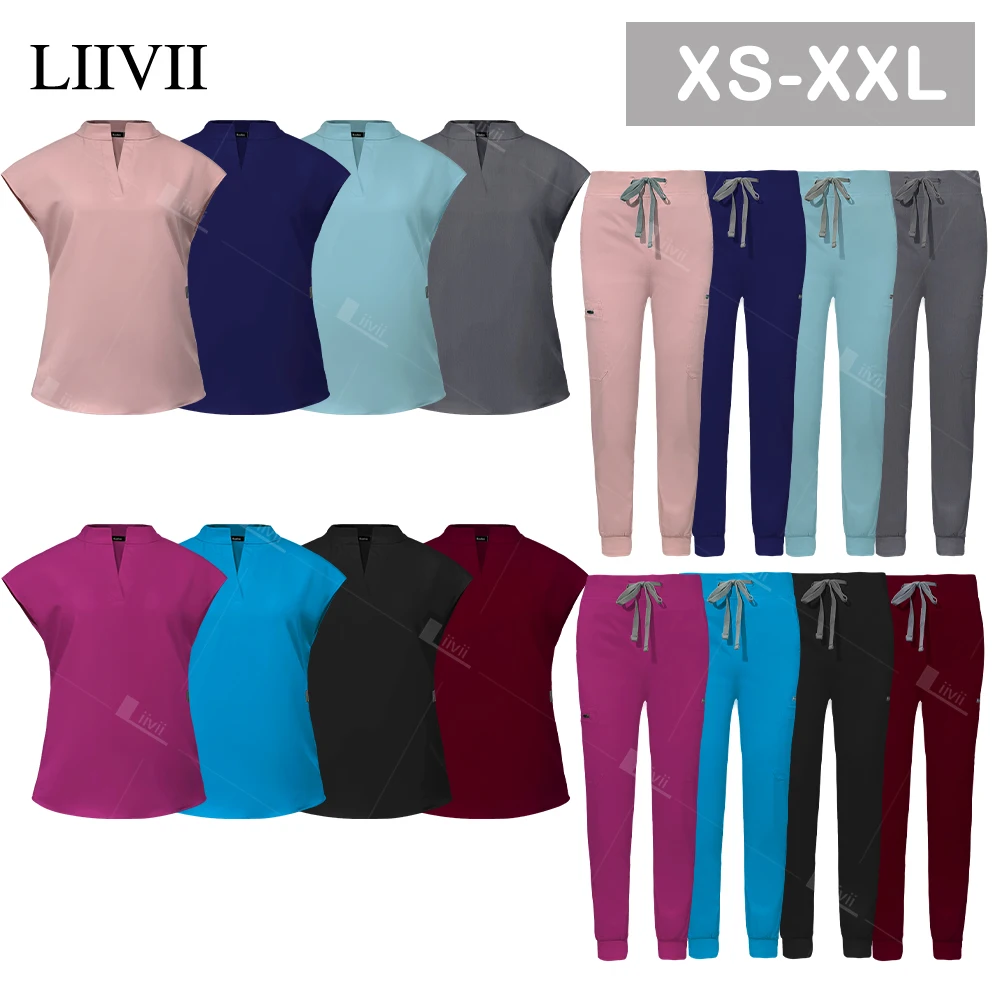 Nurse Uniforms Women Multilcolors Hospital Scrubs Sets Medical Uniforms High-end Beauty Work Clothes Dental Surgery Accessories