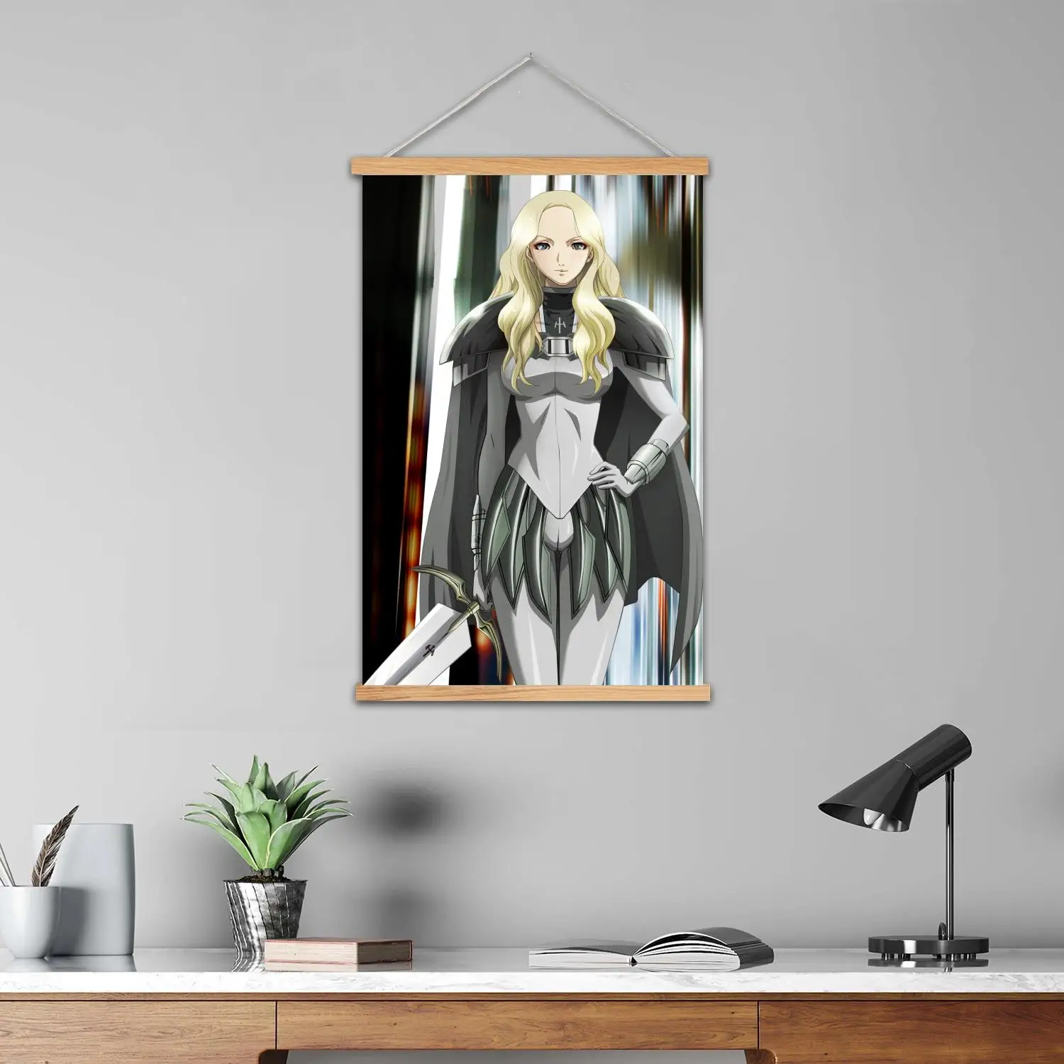 Claymore Teresa Framed Wall Painting Canvas Art Poster and Wall Art,  Modern Family Bedroom Decor,Decorative painting