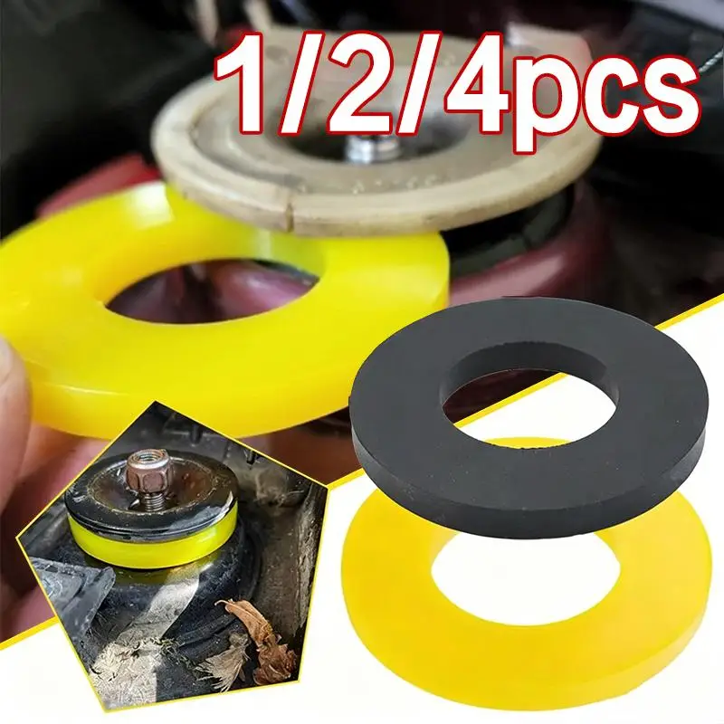 1/2/4pcs Shock Absorber Pads Rubber Bushing Protector Kit For Car Suspension Pads Universal Shock-Absorbing Over Bump
