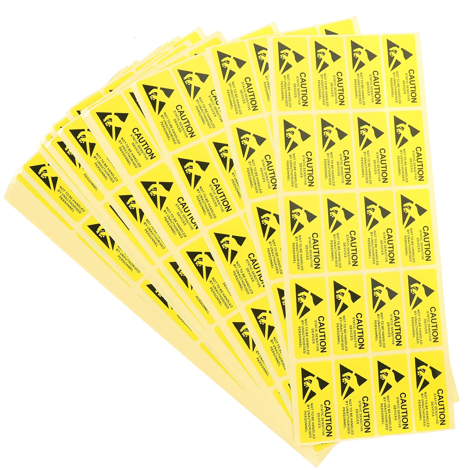 450Pcs Static Devices Stickers Warning Sign Easy Attach Wall Sticker for Office Shop Indoor Outdoor Esd Anti Static Warning