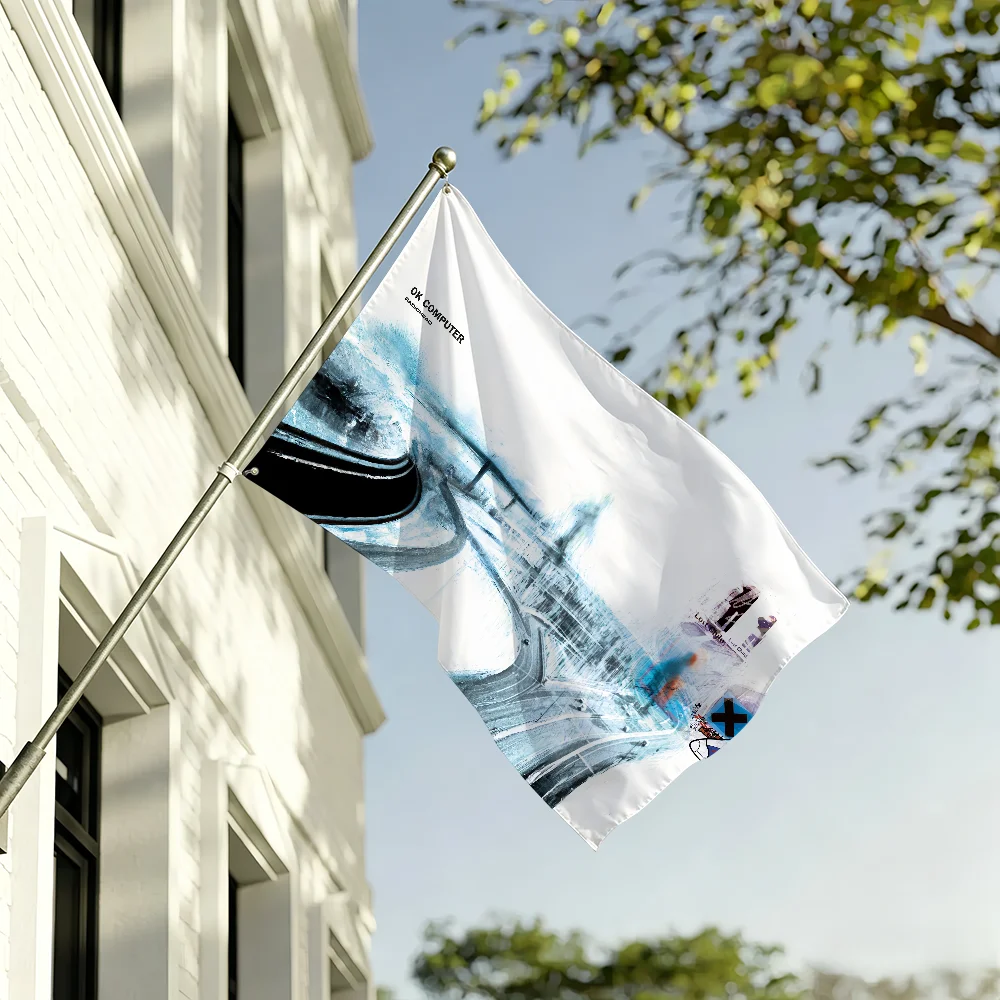 Rock R-Radiohead-S OK Computer Music flag For Living Room Home Dorm Decor Wall Outdoor Camping Party Banner Gifts