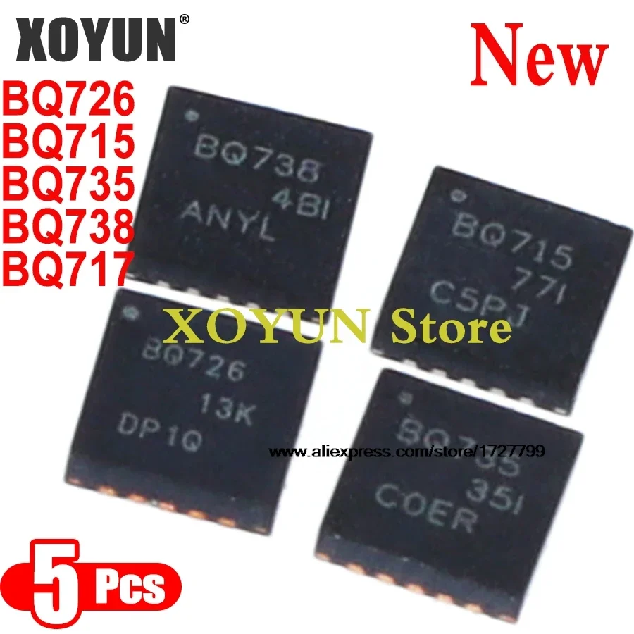 (5piece)100% New BQ726 BQ715 BQ735 BQ738 BQ717 BQ24726 BQ24715 BQ24735 BQ24738 BQ24717 QFN-20