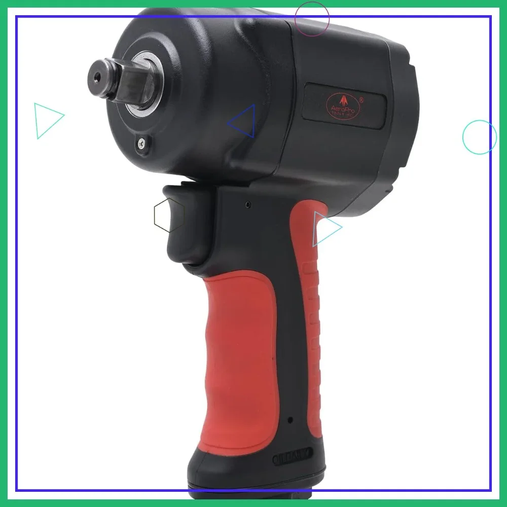 

Compact 1/2-Inch Mini Air Impact Wrench, 810FT-LBS Strong Torque, Lightweight Composite Design