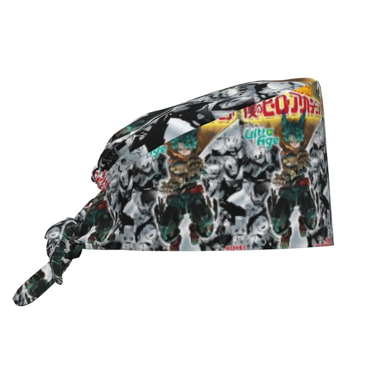 Gorro Quirúrgico My H-Heros Academias para Personal Médico, Unisex, con Gráficos de Anime Deku, Estilo Japonés, para Doctores y Enfermeras