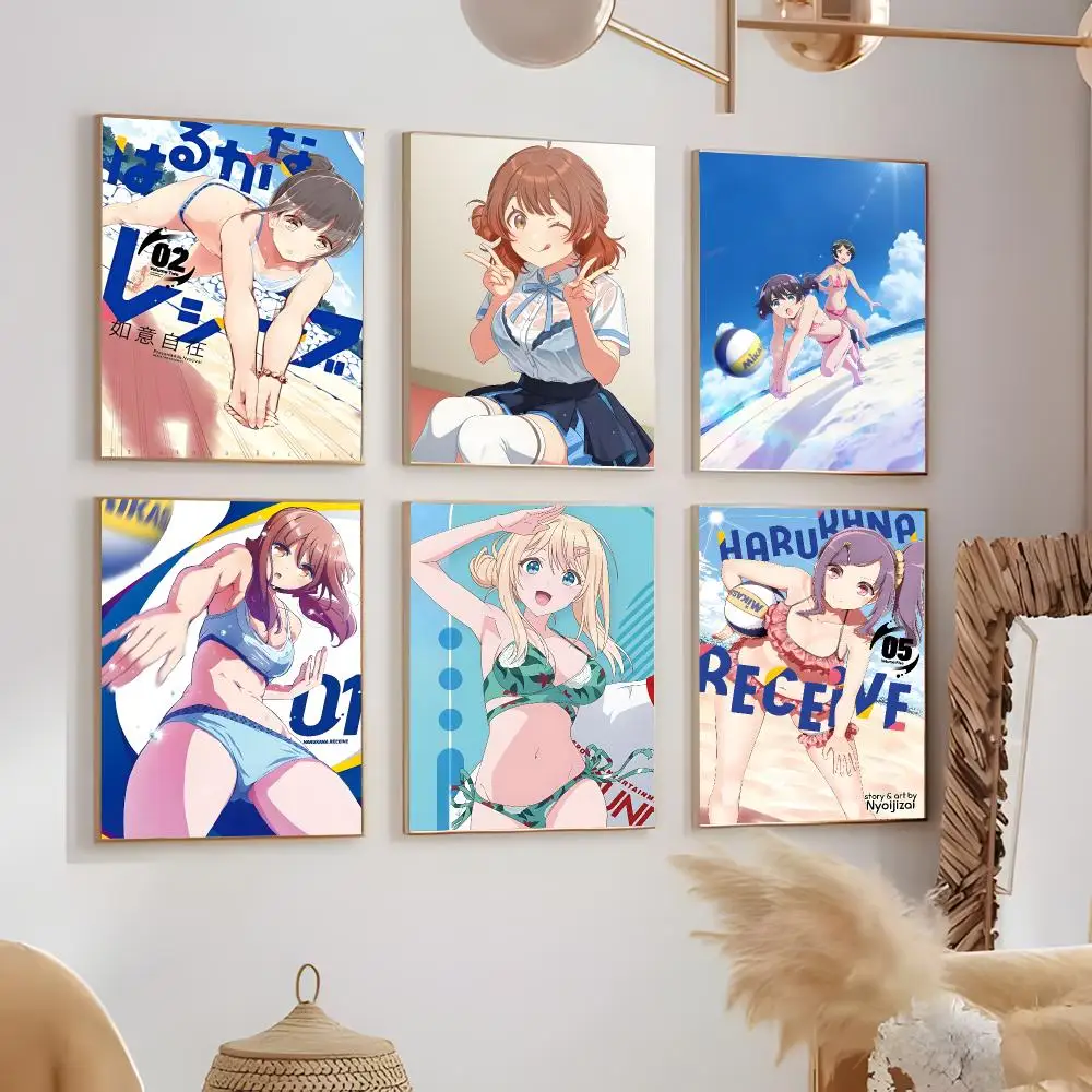 Sports anime Harukana Receive Poster Contemporary Home Wall Ornaments & Stylish Indoor Accents