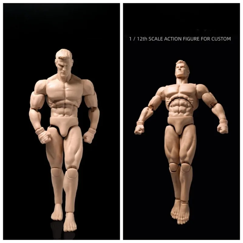 

In Stock GWToys G001 1/12 Scale Male Flexible Muscle Strong Body with Hand Foot Connector Fit 6" Soldier Action Figure Dolls