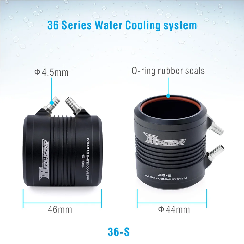 ROCKET-RC 29 36 40 56 Water Cooling Jacket Cover for 2948 2968 3660 3670 3680 4074 4082 4092 5682 5692 RC Boat Brushless Motor