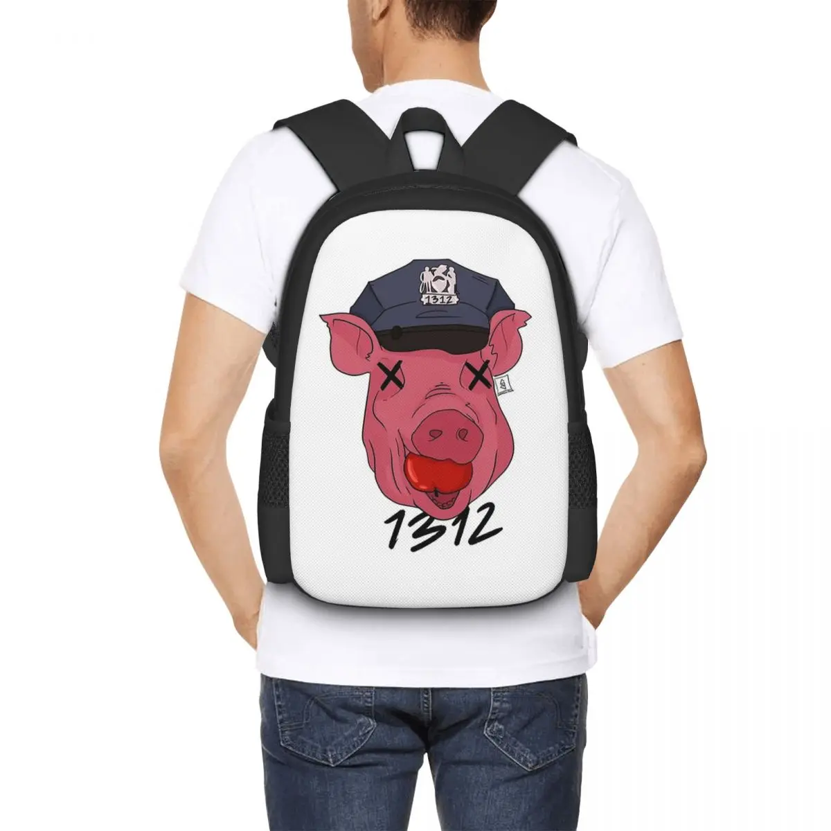 

1312 Student Backpack School Bag Hiking Travel Daypack for Men Women Fashion Bookbag Shoulder Bags