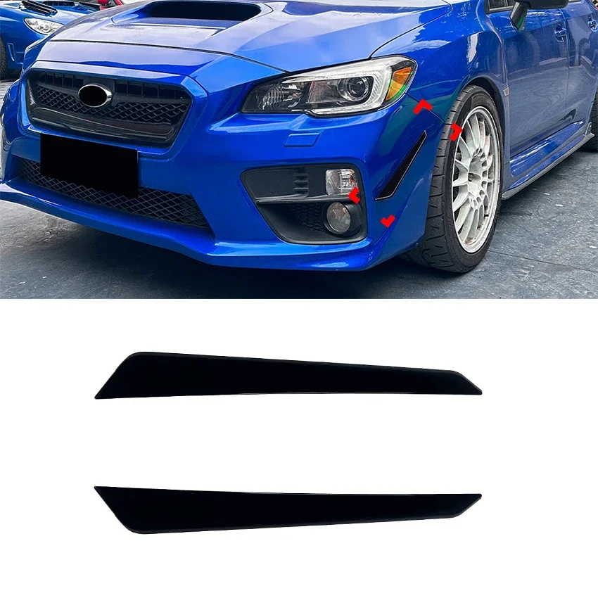 

GEFENSI Car Front Bumper Splitter Side Spoiler Air Vent Wind Knife Body Kits For Subaru WRX STI VA 2015-2021