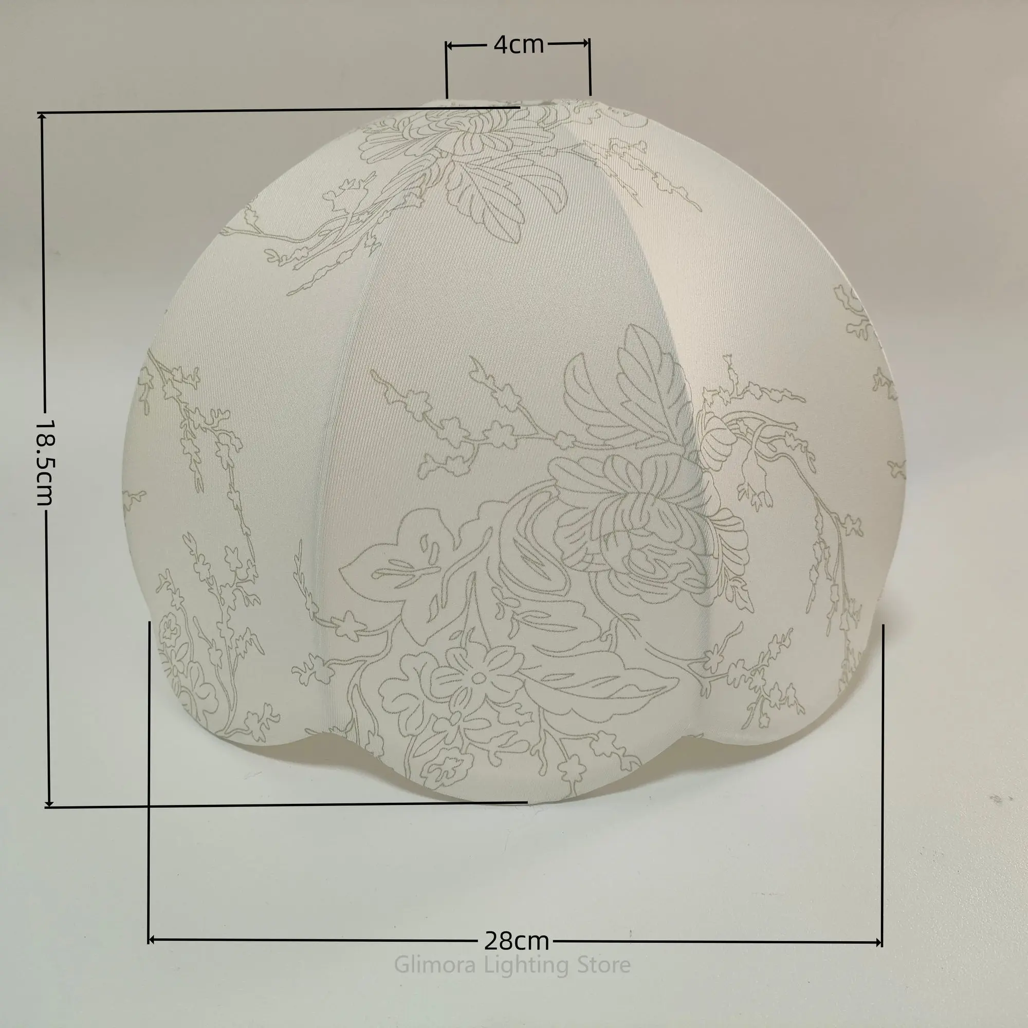 Floral Lampshade for Table Wall Pendant Light, Tea Room Floor Lamp Cover, Printed Shell for Restaurant Home Decor