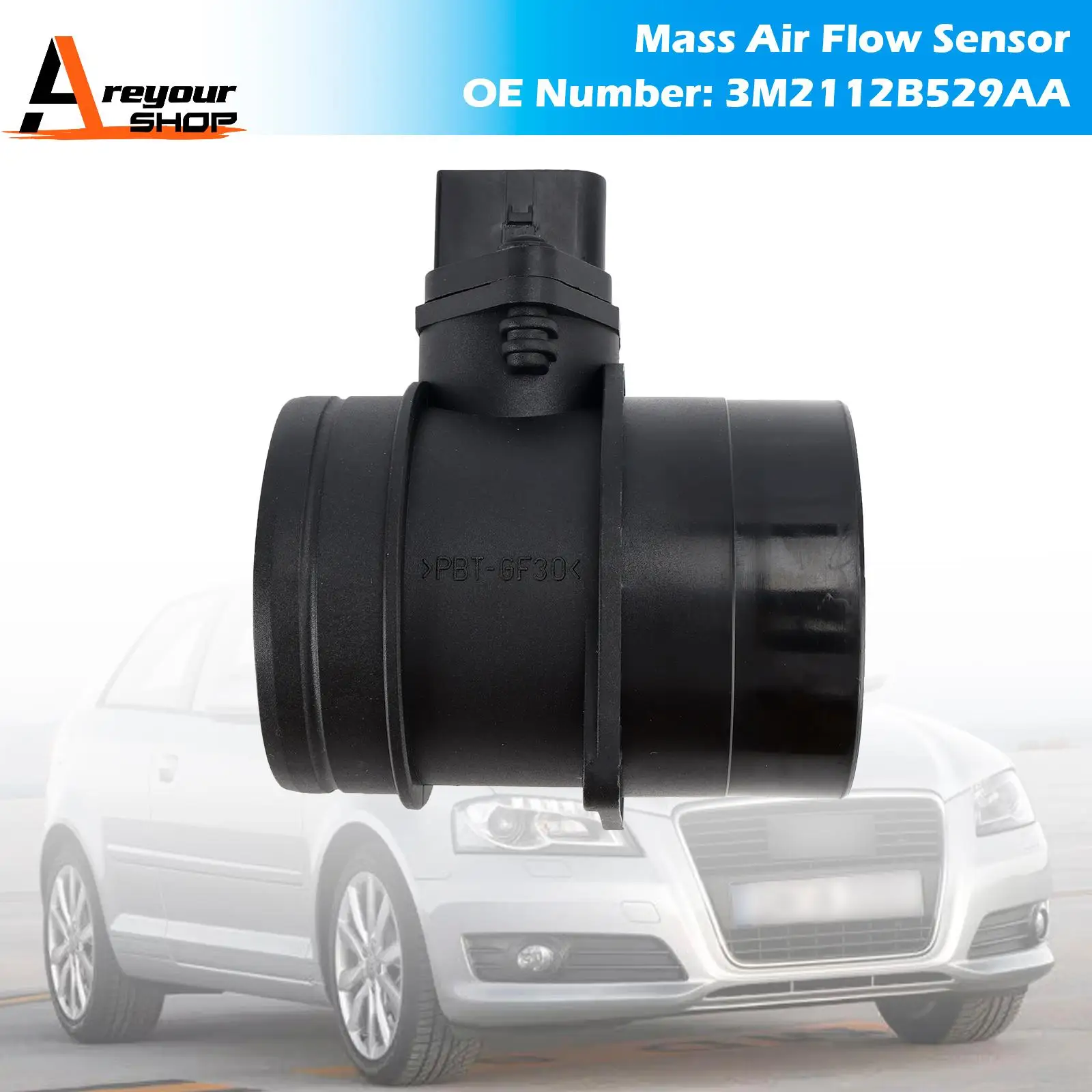

Mass Air Flow Sensor 3M2112B529AA for Ford VW Golf Audi A3 A4 Leon Octavia TDI
