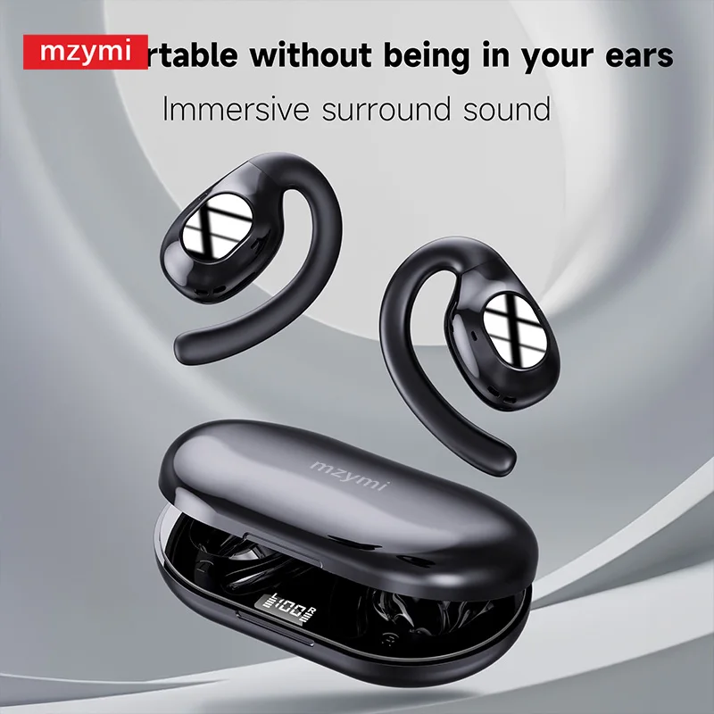 

mzymi i68 Wireless Earbuds Open Ear Bluetooth5.3 Headphone EarHooks Bone Conduction Earphones Sports Gaming Headset For XIAOMI