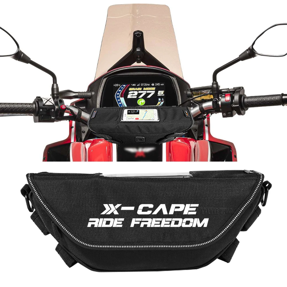 For X-Cape X-CAPE RIDE FREEDOM 2020-2023 Waterproof motorcycle handlebar travel navigation bag