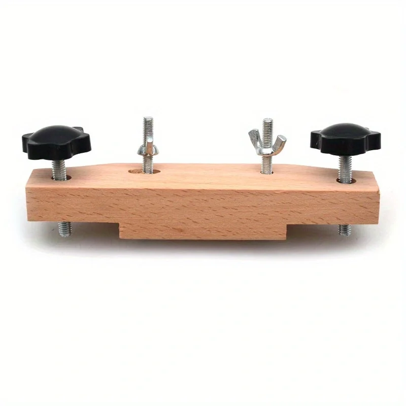 Wood Guitar Bridge Clamp Entry Level Bridge Clamp Acoustic Luthier Tools with Cork Gasket L-Wrench for Classical/Acoustic Guitar view 4