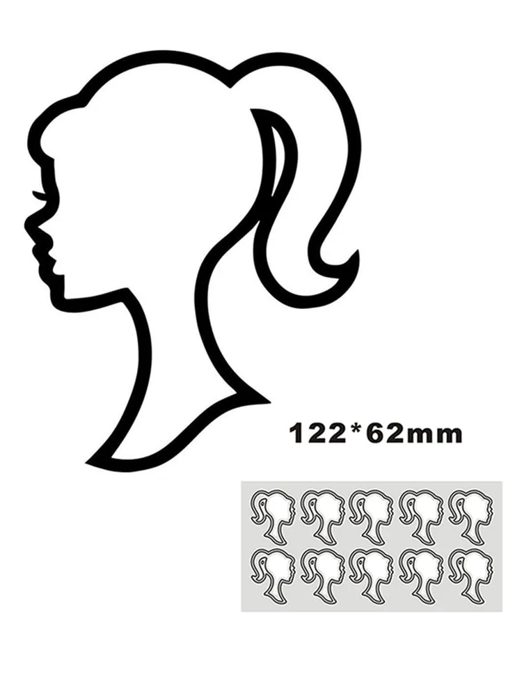 Metal Cutting Dies Stencils Girl for DIY Scrapbooking Album Stamp Paper Card Embossing 2022 New Die Cut