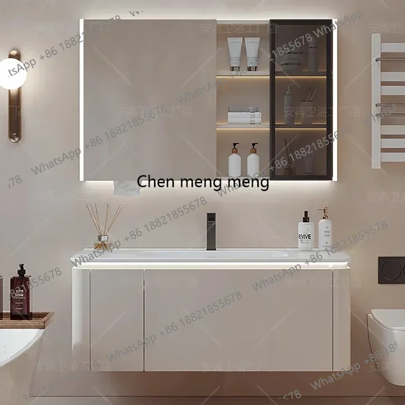 

Display Vanity Bathroom Cabinets Mirror with Light Multipurpose Bathroom Cabinets Narrow Banyo Dolapları Room Furniture
