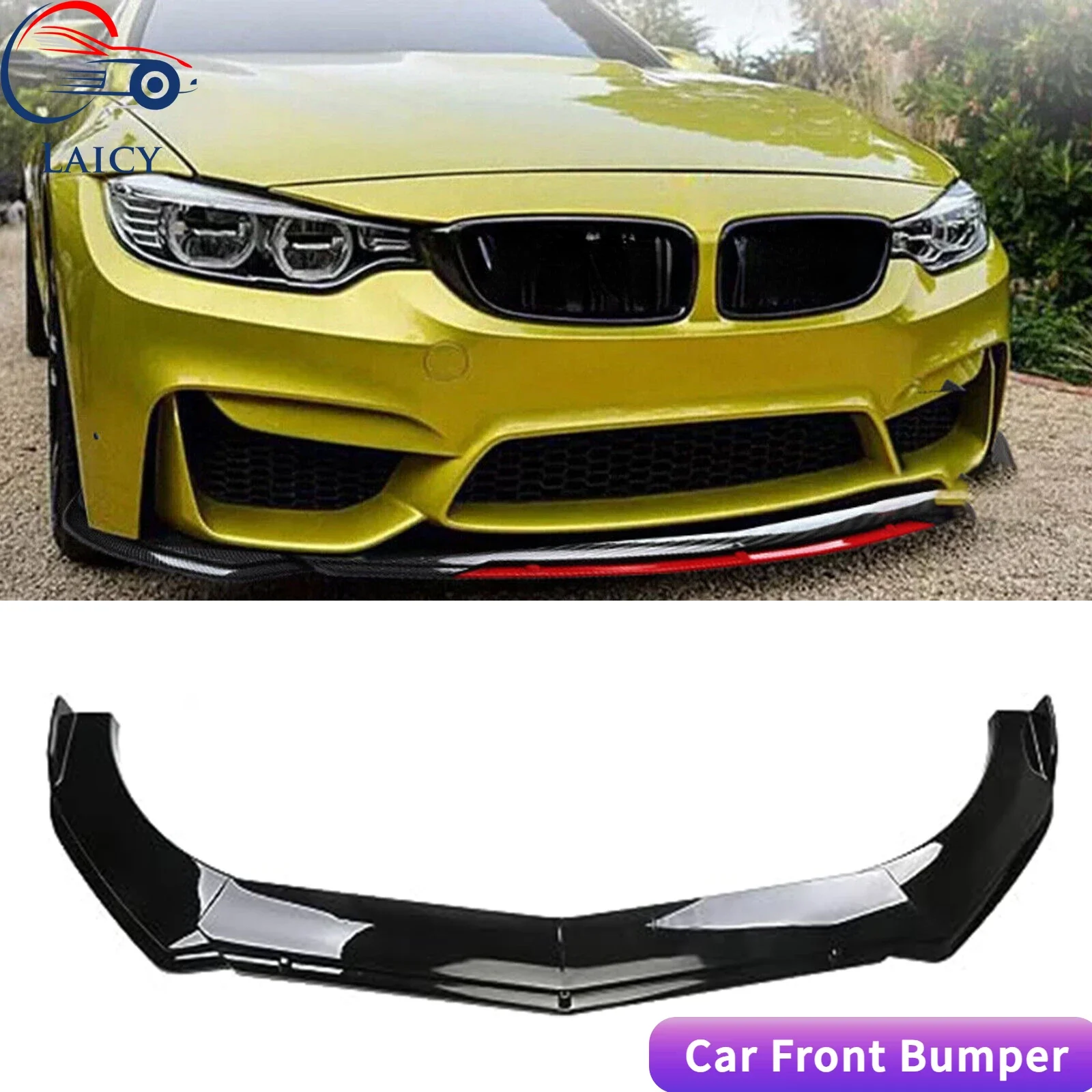 LAICY For BMW 3 4 5 series Car Front Bumper Chin Lip Spoilers Body Kits Splitter Skirt Diffuser Protection Guard Covers