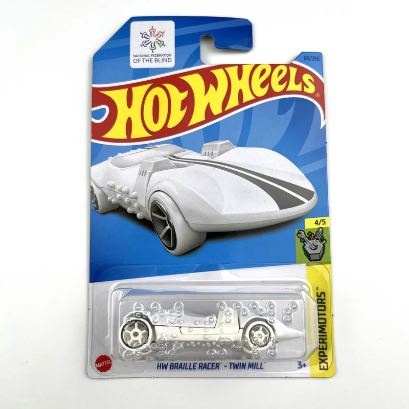 2023-85 Hot Wheels Cars HW BRAILLE RACER-TWIN MILL 1/64 Metal Die-cast Model Collection Toy Vehicles