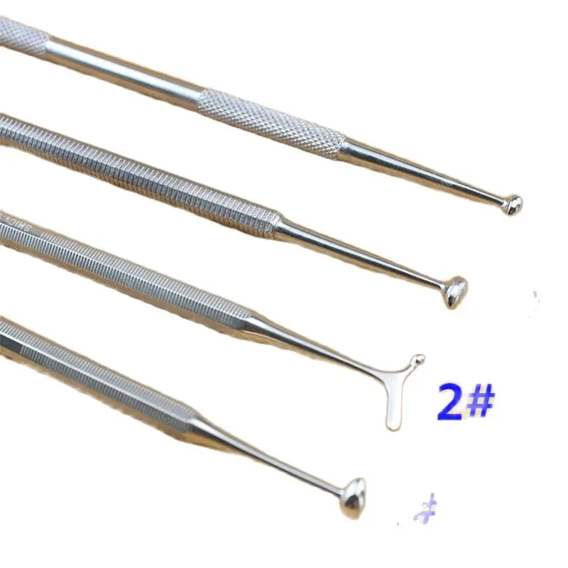 Dental Composite Filling Tool Burnisher Spatula Amalgam Plastic Double Ends Ball Tip Teeth Whitening Oral Care