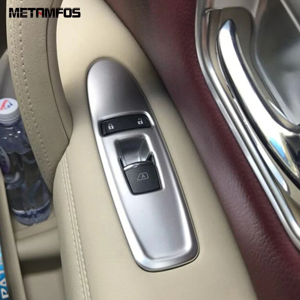 For Nissan Patrol Armada Royale Y62 2016-2022 2023 Matte Interior Armrest Window Lift Switch Cover Trim Accessories Car Styling