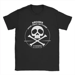 Summer harajuku Arcadia Space  Captain Harlock Albator Men's  Vintage Tees Short Sleeve O Neck  Cotton Gift Idea Clothing