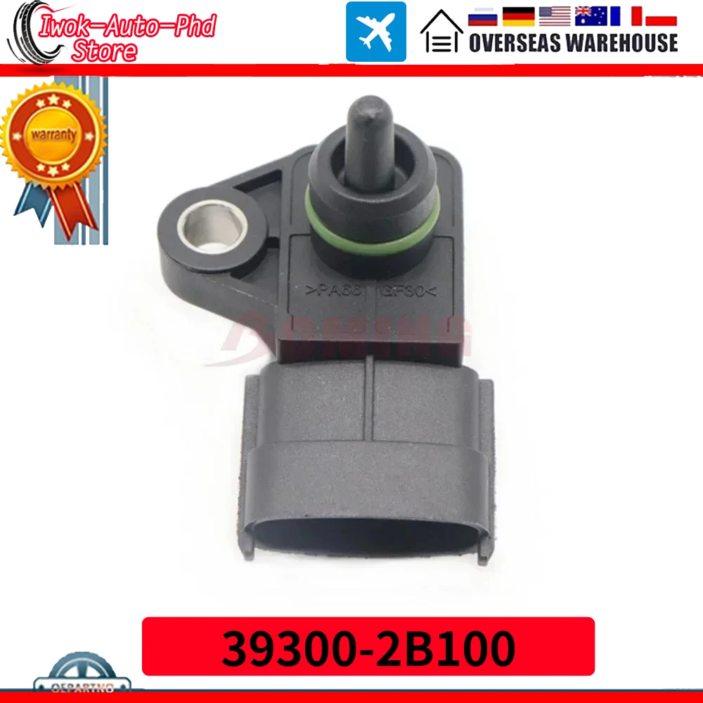 New MAP Manifold Absolute Pressure Sensor for 2008-2016 Hyundai Sonata Tucson Elantra Azera Kia Rio Soul Sorento 39300-2B100