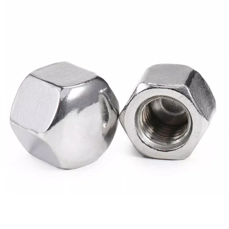 M3 M4 M5 M6 M8 M10 M12 M14 M16 M20 304 Stainless Steel Short Hexagonal Thin Cap Rubber Nut Blind Hole Decorative Screw Cap