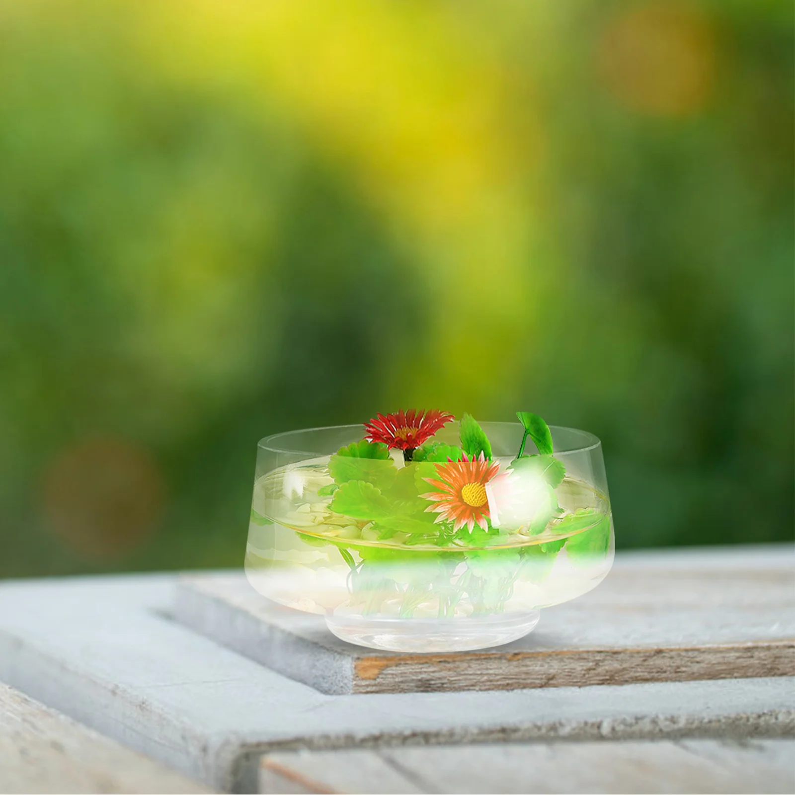 

Transparent Large Glass Flower Vase Fish Bowl Decorative Vase for Succulent Terrarium Indoor Gardening Hydroponic Planter