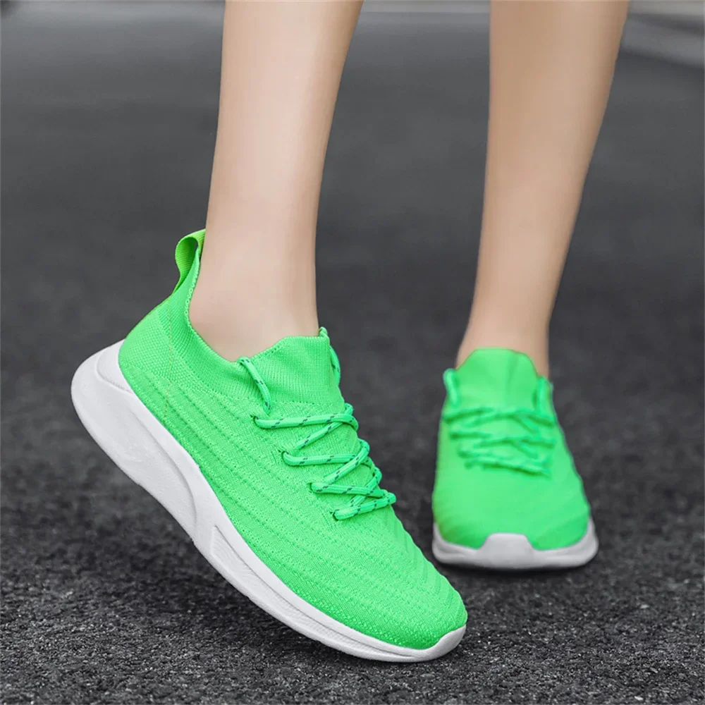 Size 41 Knit Women Shoes Brand Flats Loafers For Girls Sports Woman Sneakers Joggings Runners Maker Bascket Welcome Deal