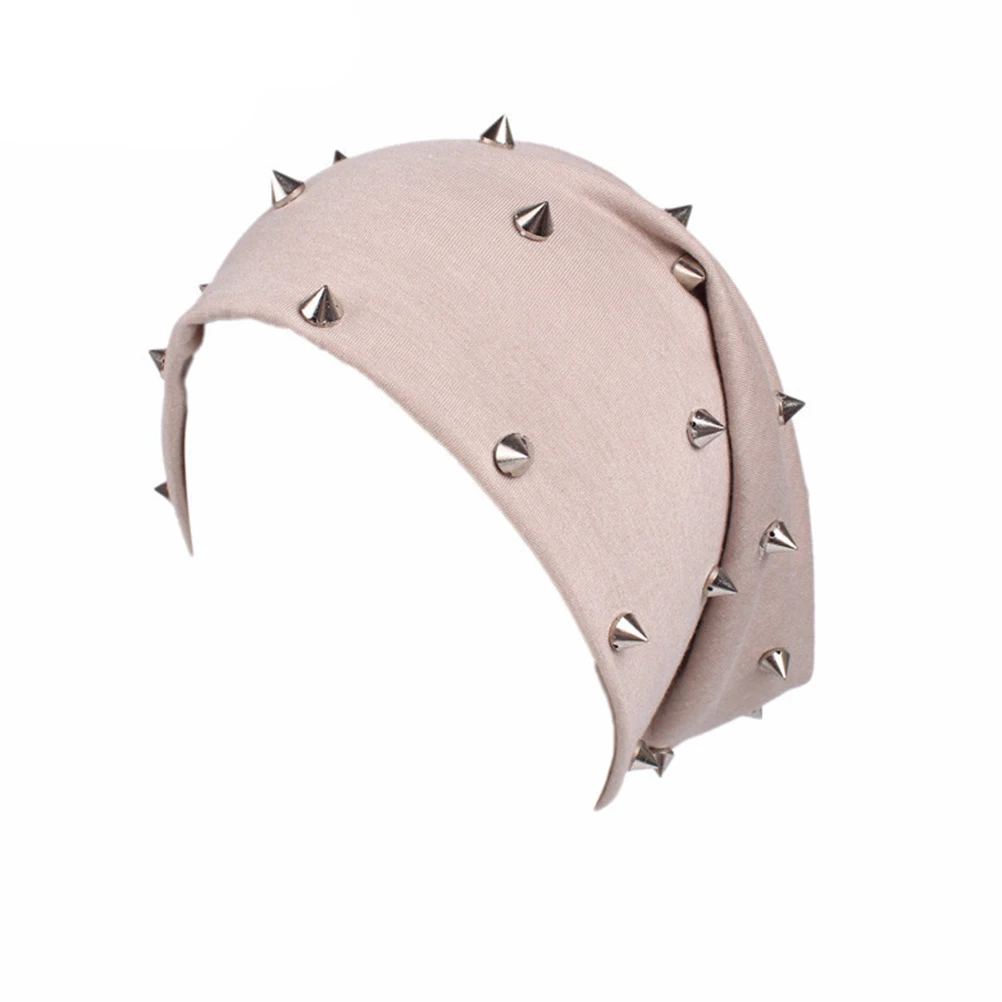 

2 Pcs Rivet Beanie Spike Hat Hats Beanies Cap Unisex Men Women's & Caps