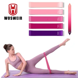 WOSWEIR Resistência Elástica Bandas Yoga Treinamento Ginásio Fitness Gum Pull Up Assist Rubber Band Crossfit Exercício Workout Equipment