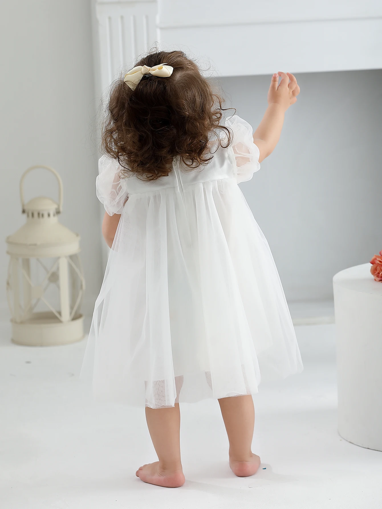 Lovely Babies Kids Infant Frocks Design Small Girl Birthday Special Party Baptism Dress