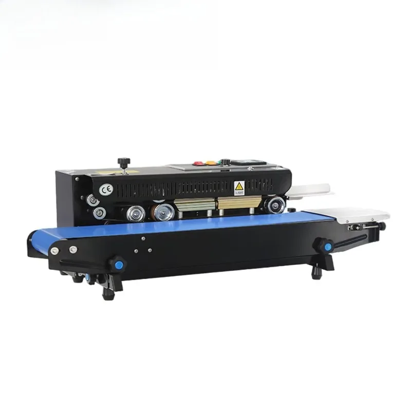 Máquina selladora automática continua de banda, selladora de impulso de sobremesa para bolsas de aluminio, envasado de alimentos, uso comercial y doméstico