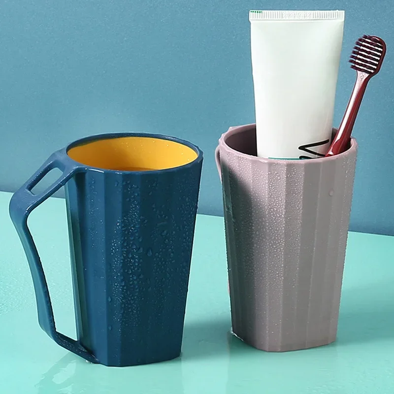 

Креативная домашняя чашка для полоскания рта, двухцветная чашка для инструментов для чистки и ухода за полостью рта